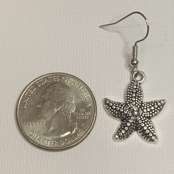 Starfish Earring, Starfish Jewelry, Nautical Earrings, Beach Earrings, Gift Idea - Picture 3 of 6